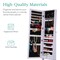 Best Choice Products Jewelry Armoire Cabinet, Full Length Mirror w/ Velvet Storage Interior, Lock